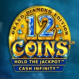 Official Slots logo: 12 Coins Grand Diamond Edition by Wazdan at Wolf Casino
