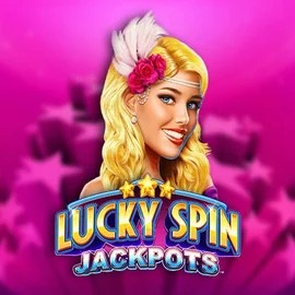 Lucky Spin Jackpots slot logo by Novomatic at Wolf Casino