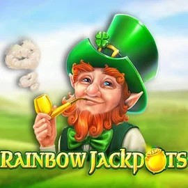 Official Jackpots logo: Rainbow Jackpots by Red Tiger Gaming at Wolf Casino