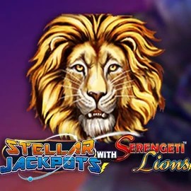 Stellar Jackpots with Serengeti Lions slot visual from Lightning Box Game available on wolfscasino.de